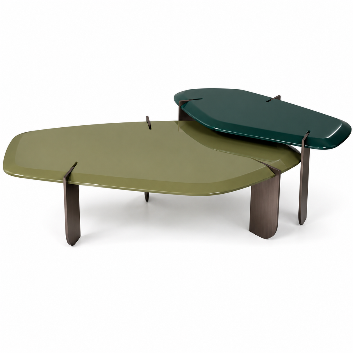 NB002 Modern Geometric Coffee Table Set