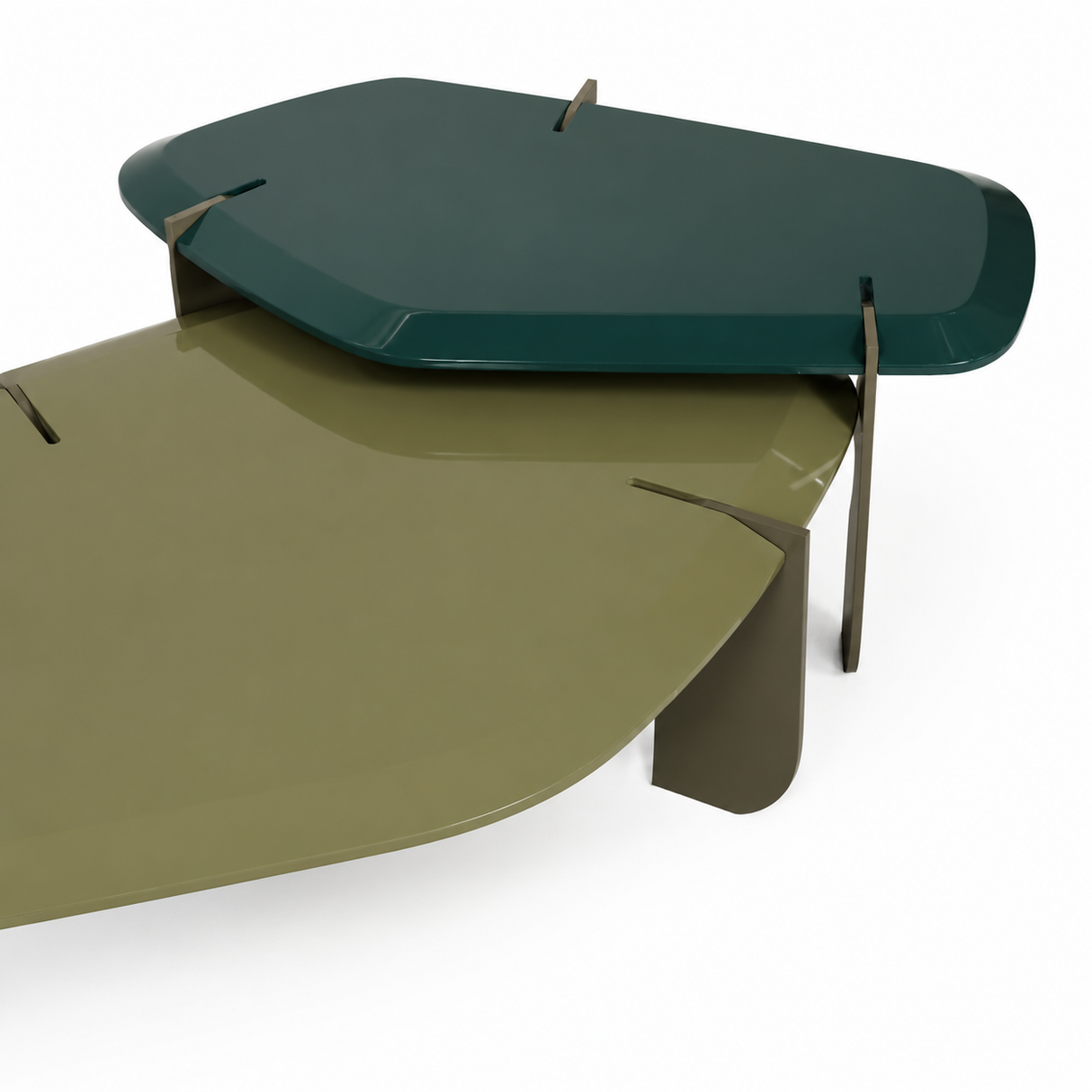 NB002 Modern Geometric Coffee Table Set