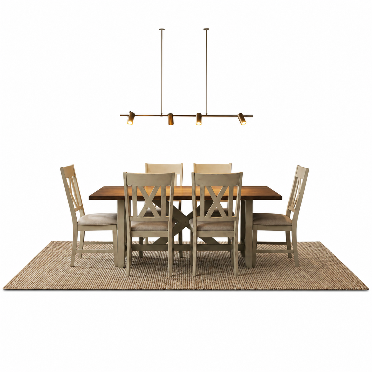 Zinnia Dining Table Set (1+6)