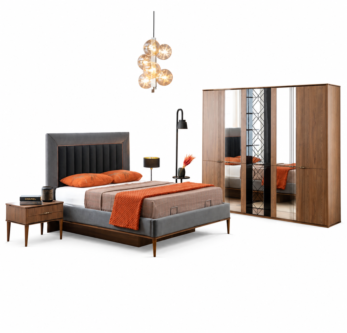 NISH 6951 Porto Bed with Storage – 180×200 cm