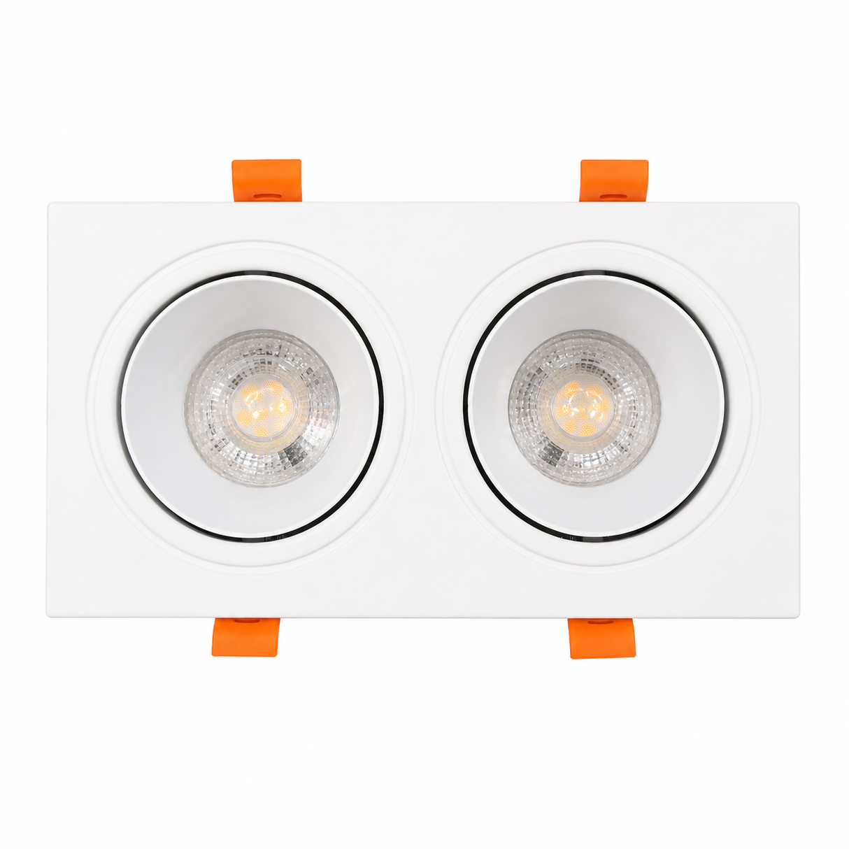 Double Spot Light Housing White MR16 Connector – C8011F-2