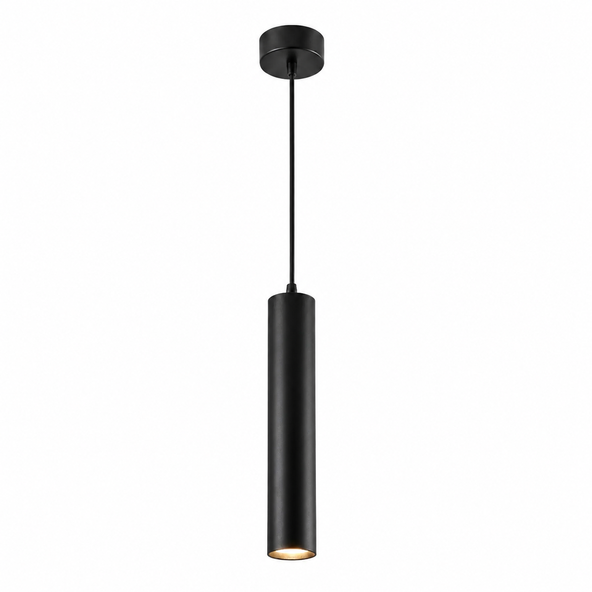 Pendant Ceiling Light Housing GU10 Aluminium Black D55×H400mm with GU10 Connector XYN-CL5526