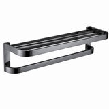 Towel Rack 3+1 Rail 600mm - (matt Black)