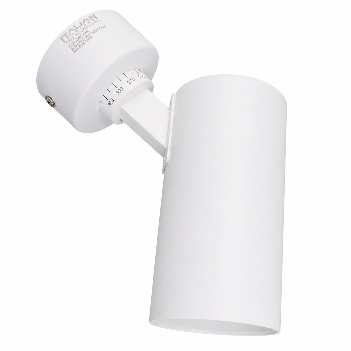 Surface-Mounted Ceiling Spotlight Housing  D61×H168mm Aluminium + PC GU10 White XYN CL5030