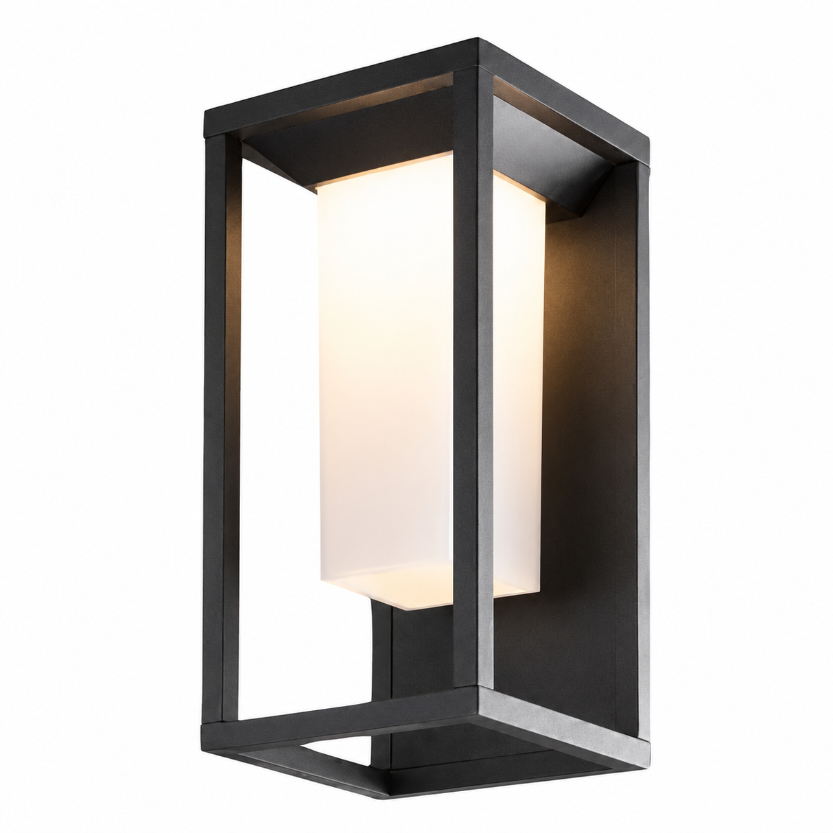 LED Wall Light  12W 3000K 140×160×290mm Aluminium Black CND1001