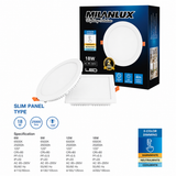 Round LED Panel Light 6W  10cm 6500K