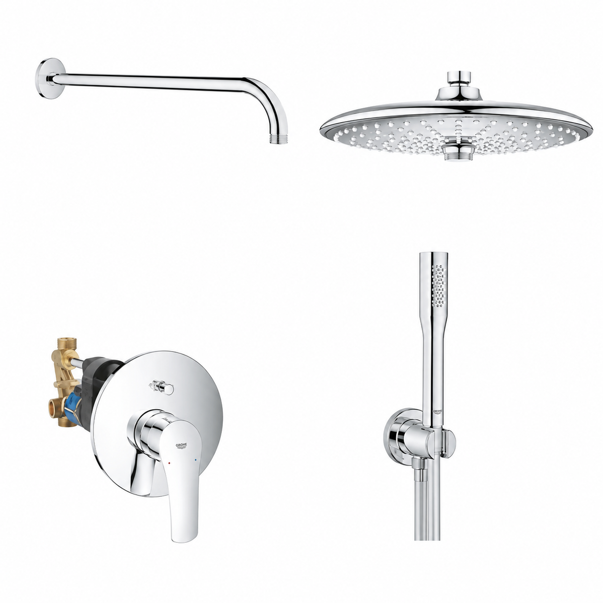 GROHE Eurosmart Shower Set Bundle