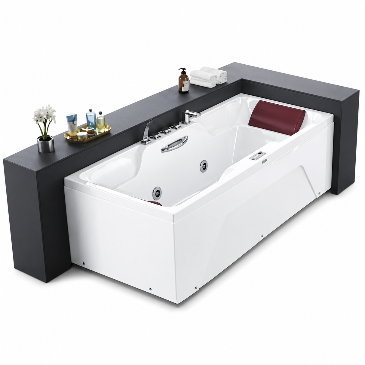 Jacuzzi 1800x850x630mm Massage Bathtub (bluetooth,usb With Speaker)