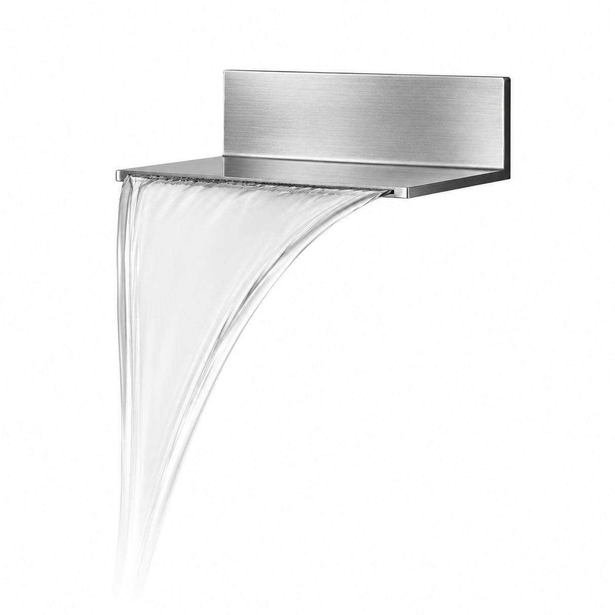 Bathtub Mixer Soffione Bocca Cascata Inox