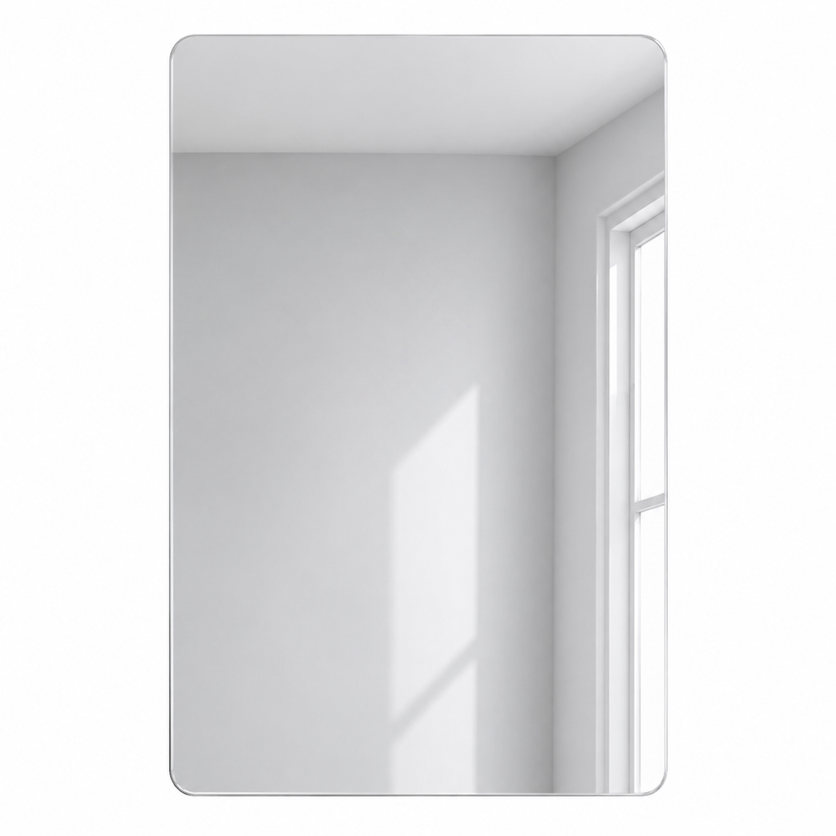 Curved Square Plain Mirror