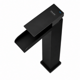 Basin Mixer Matt Black Simple Bathroom Faucet 1 Hole