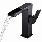 Basin Mixer Matt Black Simple Bathroom Faucet 1 Hole