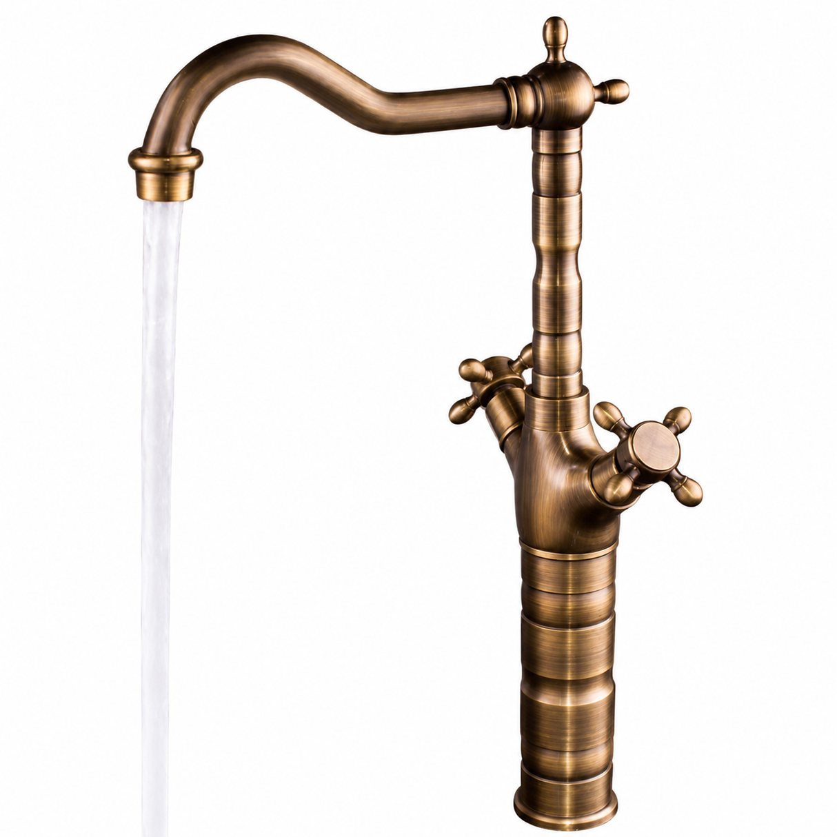 Norva High-leg Basin Mixer - Antique Brown