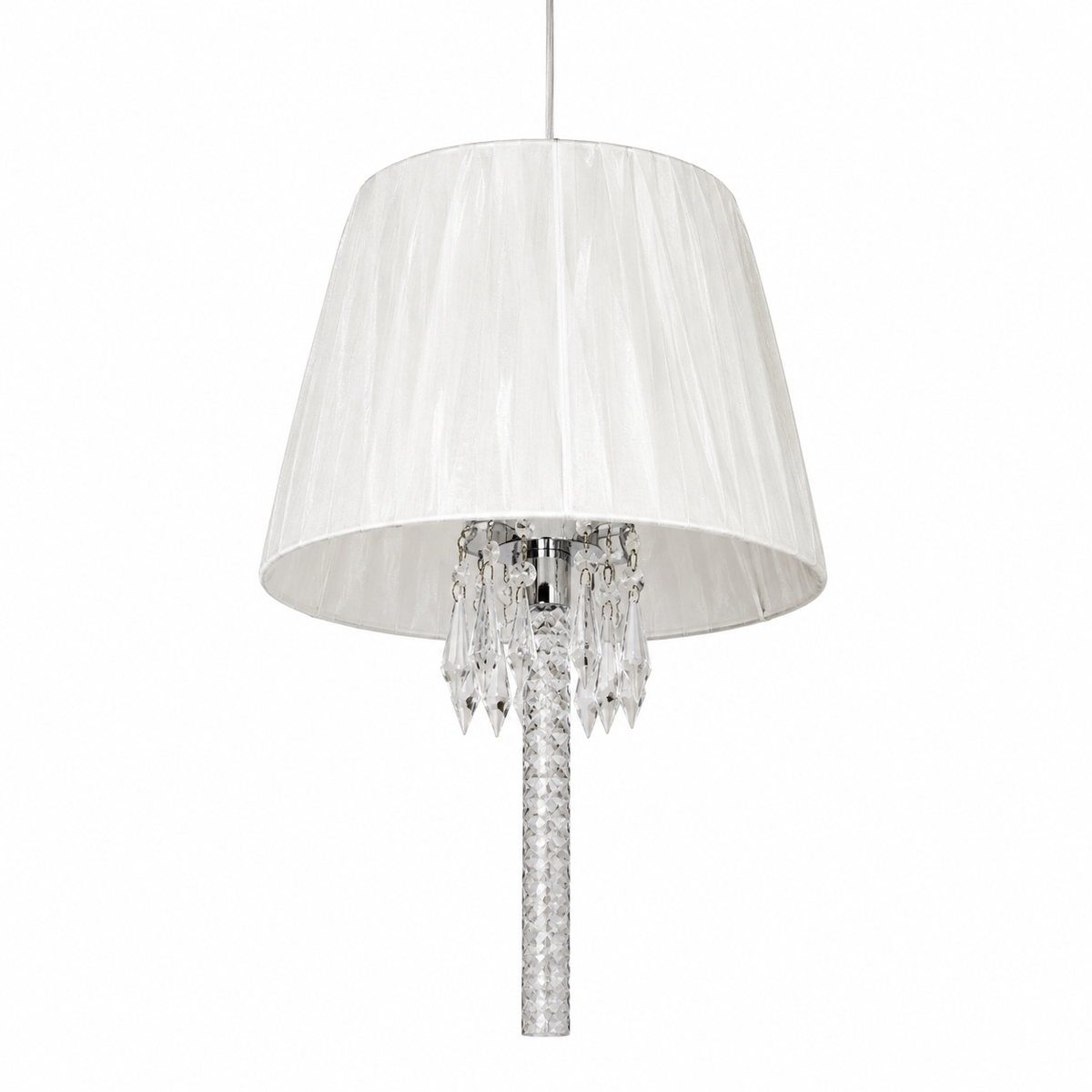 Hanging Lights - 1660-1 D650*H1250 - Chrome - Glass + K12 Crystal