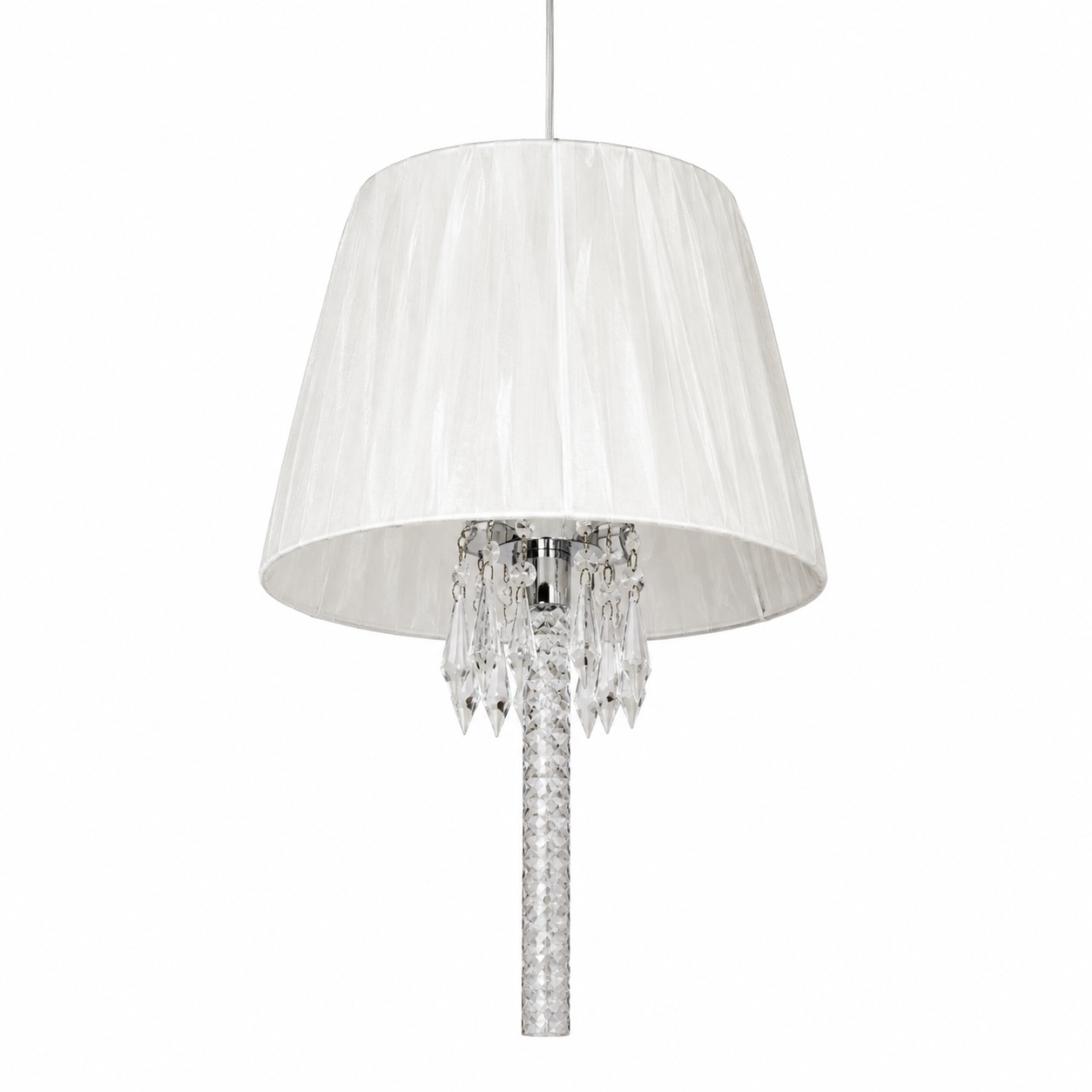 Hanging Lights - 1660-1 D650*H1250 - Chrome - Glass + K12 Crystal