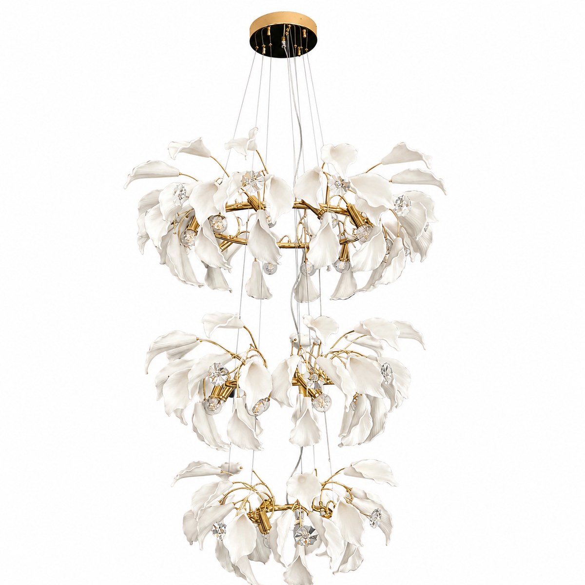 Drop Light - 6860 (6+8+12D) L1000*H2500 French Gold