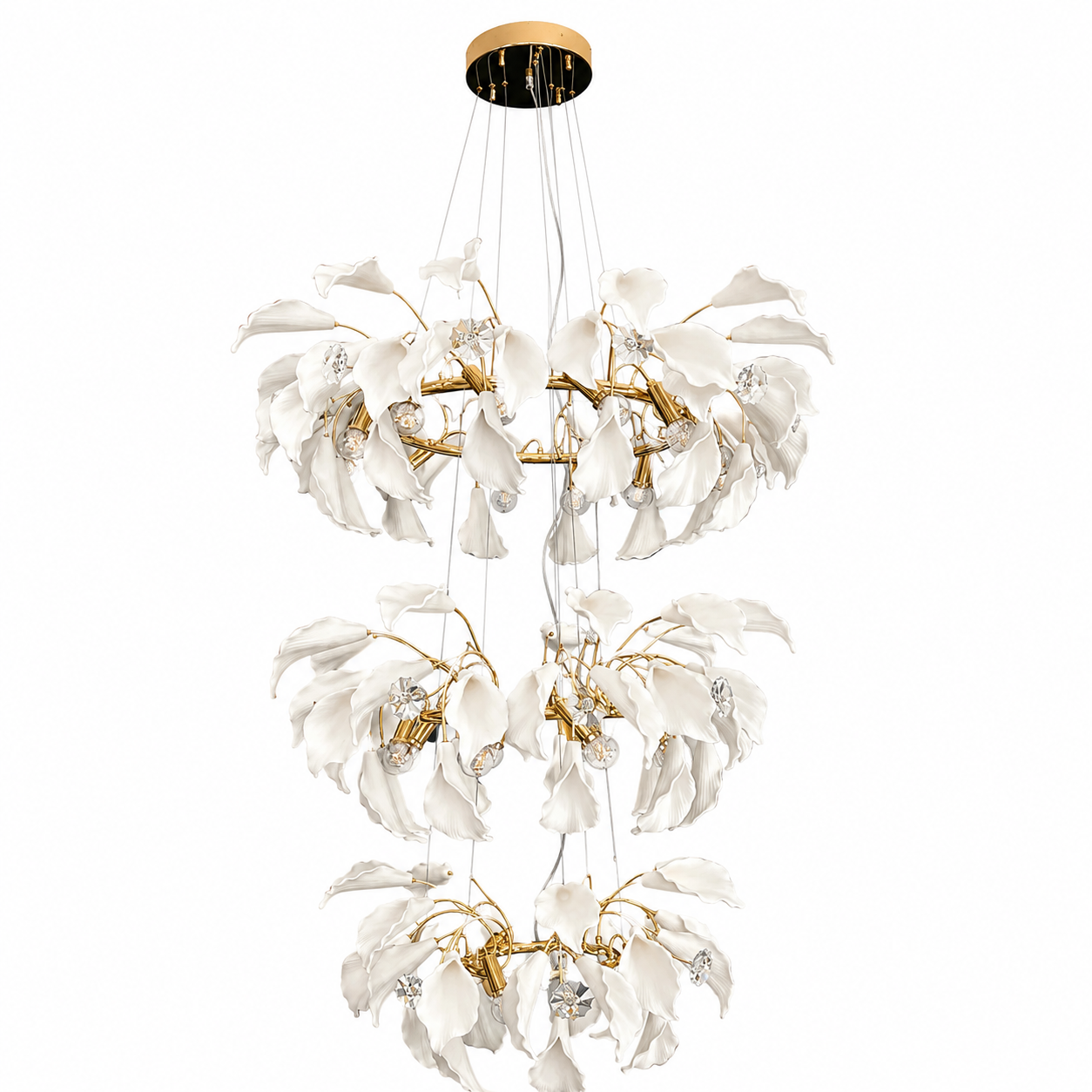 Drop Light - 6860 (6+8+12D) L1000*H2500 French Gold