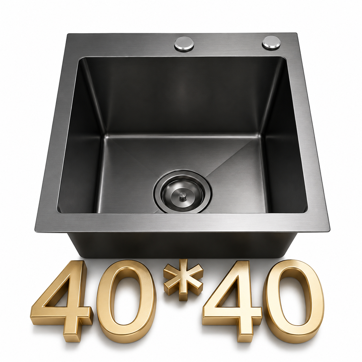 Black Kitchen Sink 40x40