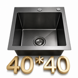 Black Kitchen Sink 40x40