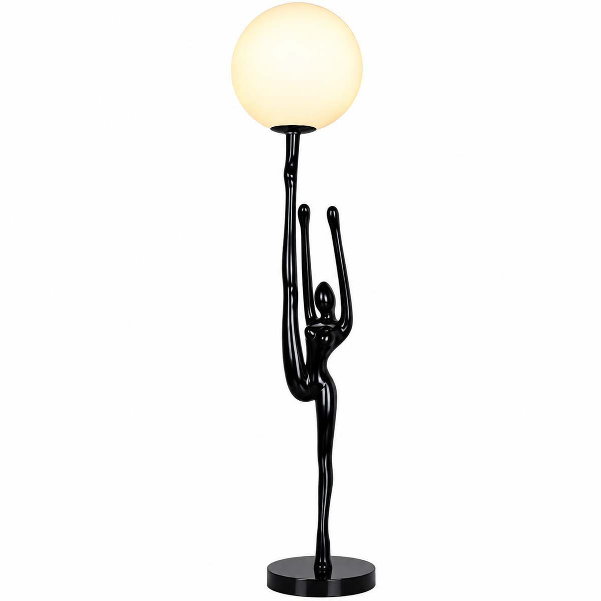 Floor lamp-YL1009-300*H1500-Resin-Black
