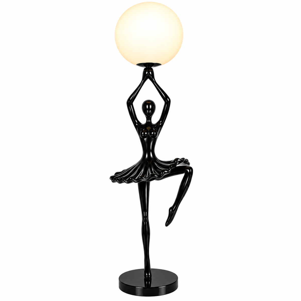 Floor lamp-YL1002-350*H1200-Resin-Black