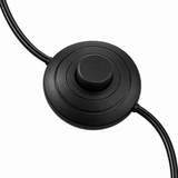 Floor lamp-SM2289F-A-D555×H1700-Black-Aluminum+Rattan