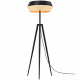 Floor lamp-SM2289F-A-D555×H1700-Black-Aluminum+Rattan