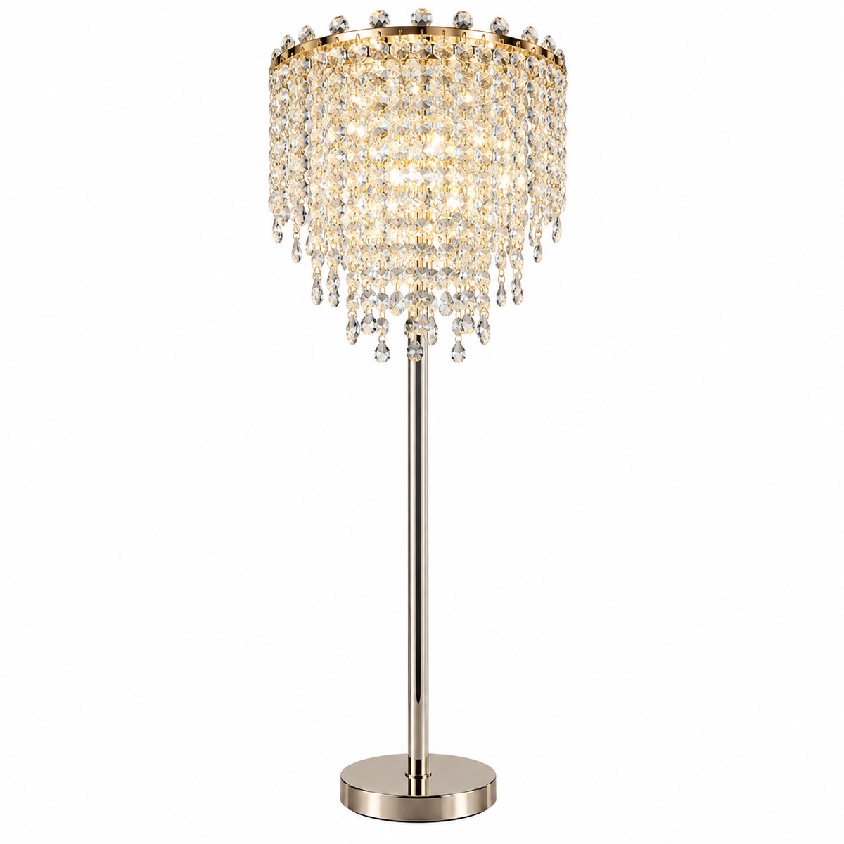 Floor Lamp -  3301 - D300*H1550 K9 Crystal - Gold (Electroplated iron)