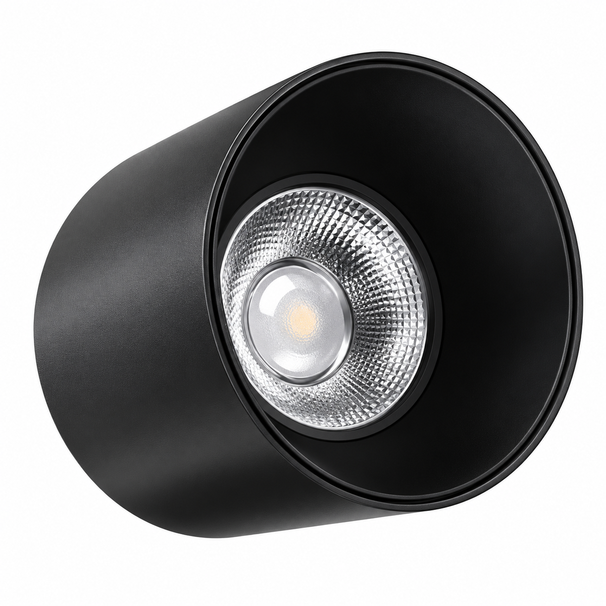 Downlight Surface Mounted Light-12W-YK-ES-SM75R-72*88H-(4000K) - Cup: Matt Black (Black Body)