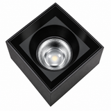 Downlight Surface Mounted Light-12W-YK-ES-SM75S-72.5*72.5*88H-(4000K) - Cup: Matt Black (Black Body)