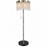 Floor Light-1881-D350*H1500-Stainless Steel+K9 Crystal-Gold-(LED Light Strip 42W*2)