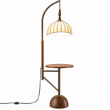 Floor Lamp - ML9018 D350*H1600mm - Metal+Oak Wood+Fabric