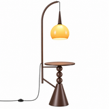 Floor Lamp - ML5288 W450*1500mm - Metal+Oak Wood+Smoke Glass