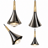 Pendant Lamp - 8939P Black + Gold D83 LED 8W