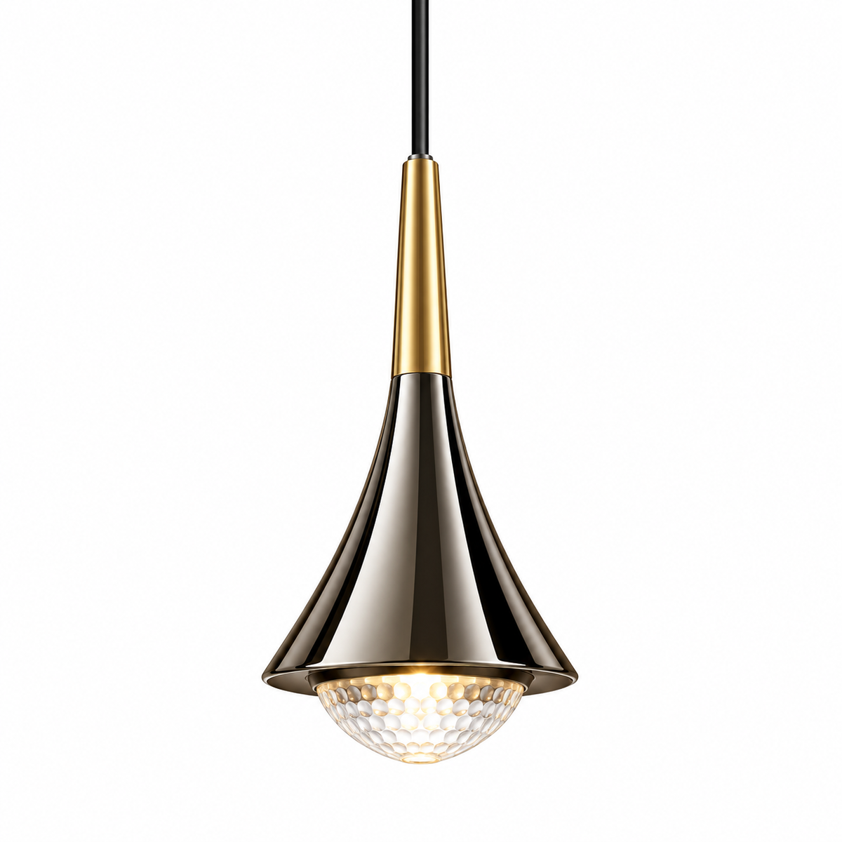 Pendant Lamp - 8939P Black + Gold D83 LED 8W