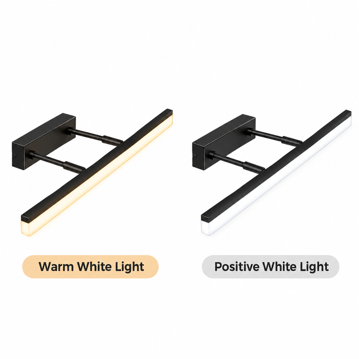 Mirror Lamp 9W 40cm 3000K Black 6880