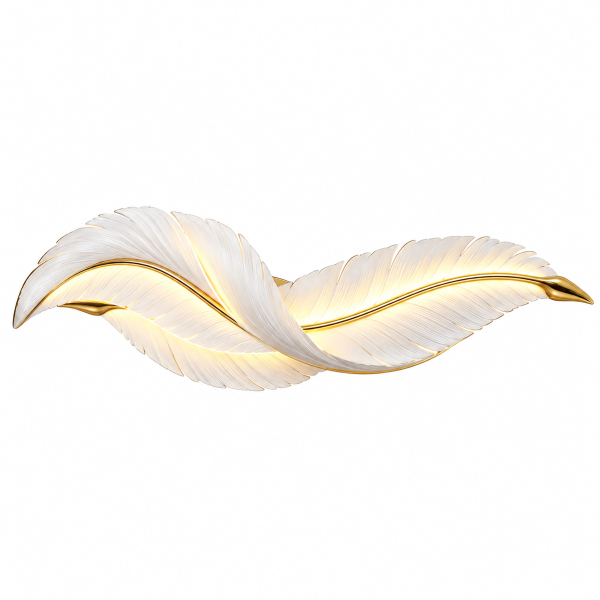 MLA7078 - Leaf Wall Light Metal (White+Gold) W280*H900mm 19W