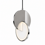 MLA3388B LED Eclipse Hanging Light D250mm White Acrylic+Black Metal