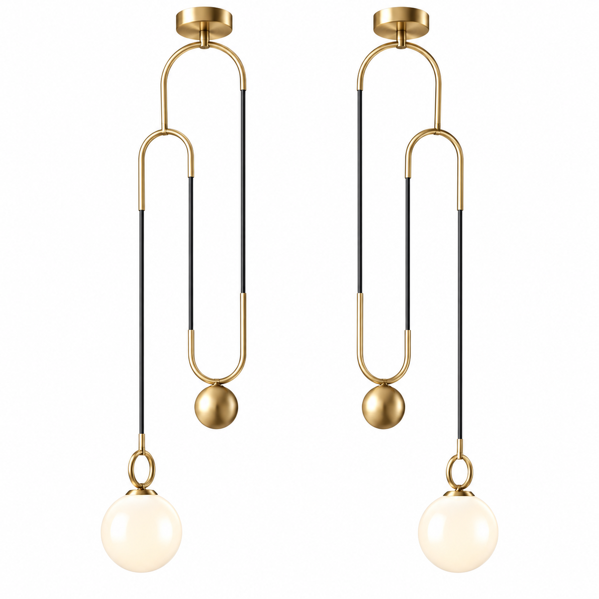 MLA1881B Hanging Light - Black D350*H1200mm