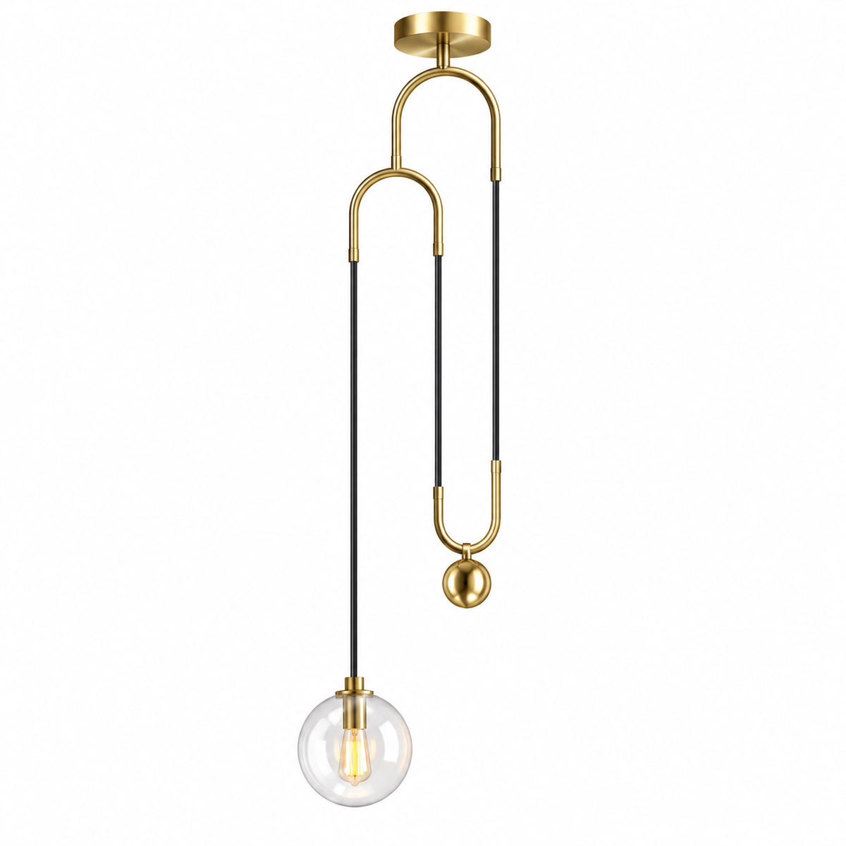 MLA1881B Hanging Light - Black D350*H1200mm