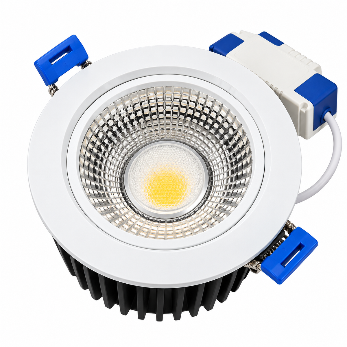 لوحة زجاجية LED بقدرة 12 واط، 4000 كلفن، 165-265 فولت (COB دائري)