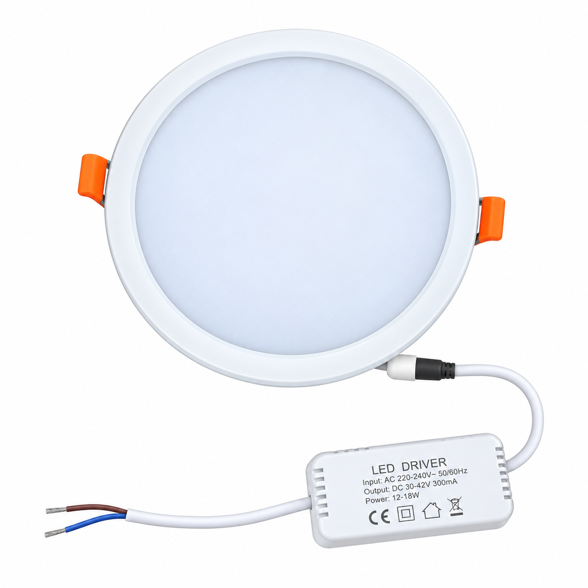 لوحة إضاءة LED قابلة للتعديل AJL2320-RC (18 واط، قطر 230 مم * ارتفاع 20 مم، حجم القطع من 5 سم إلى 20 سم)