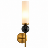 10677B-1W Wall Light – Brass Gold & Marble