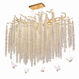 Pendant Light 8086-L1500 Aluminum+Crystal CH