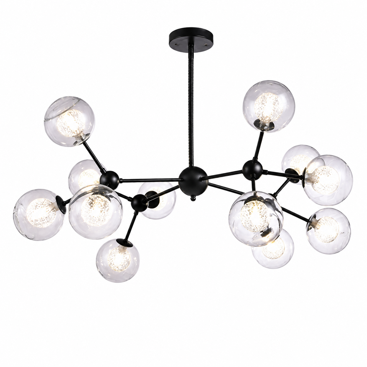 66009-12 Steel Glass Pendant