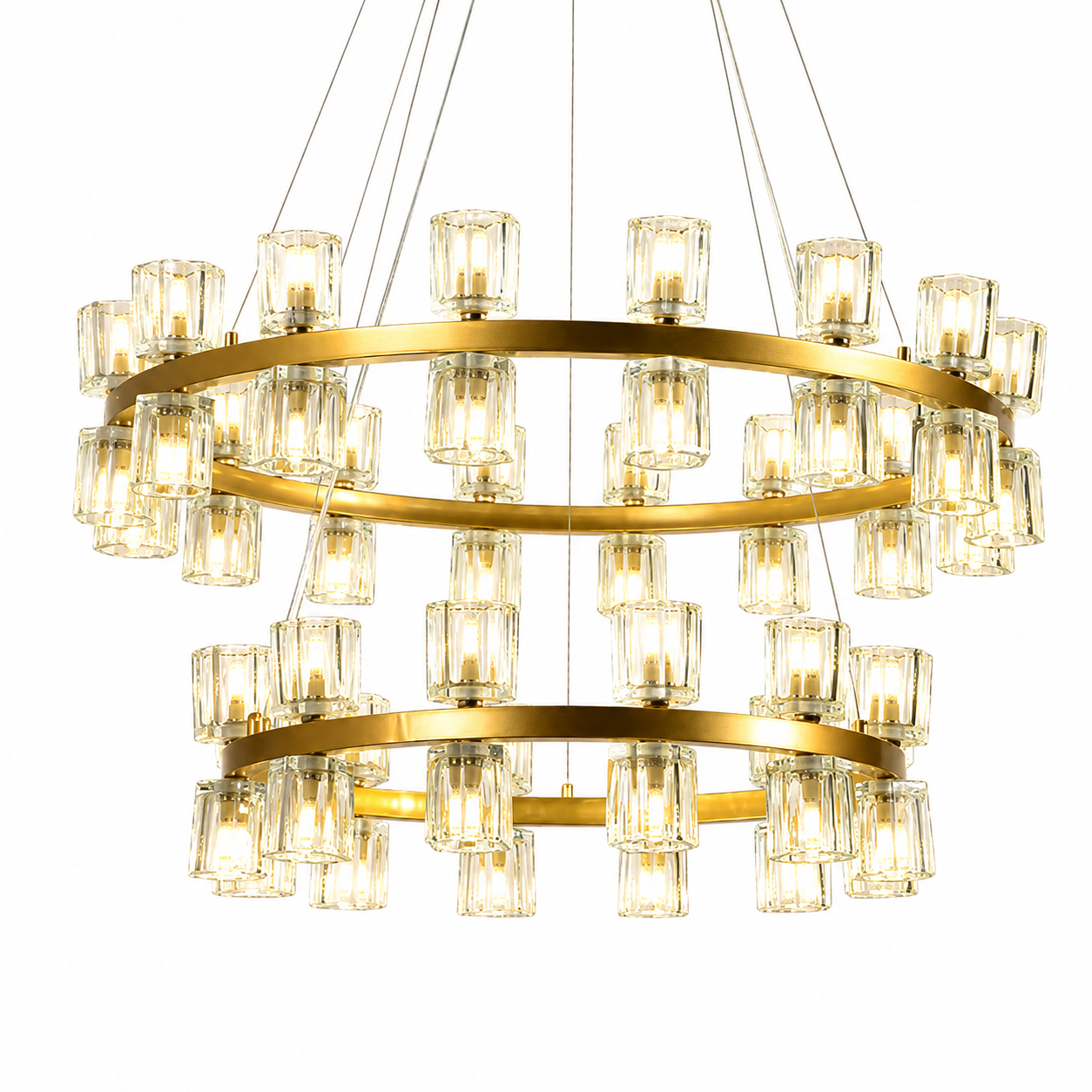 66003-24+32 Steel Glass Pendant