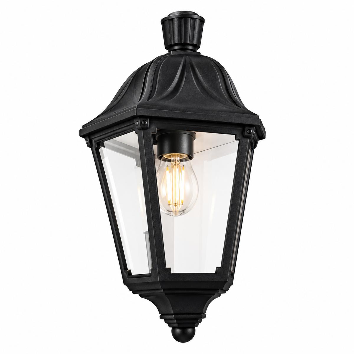 Medium Half Wall Light - Black