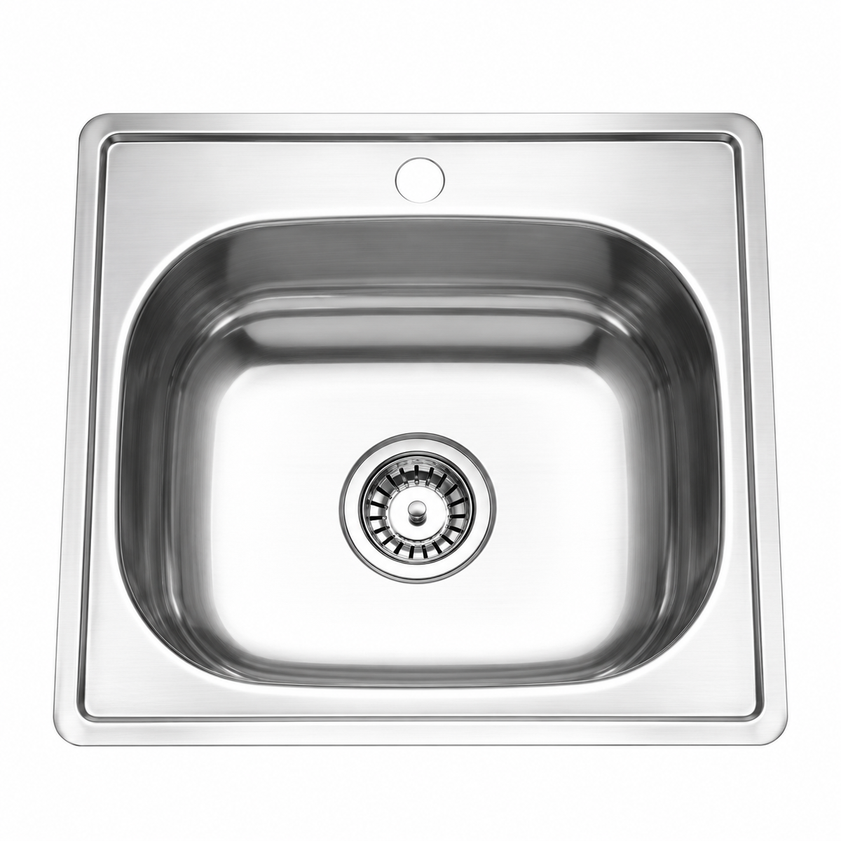 Stainless Steel Inset Kitchen Sink 480 × 480 mm