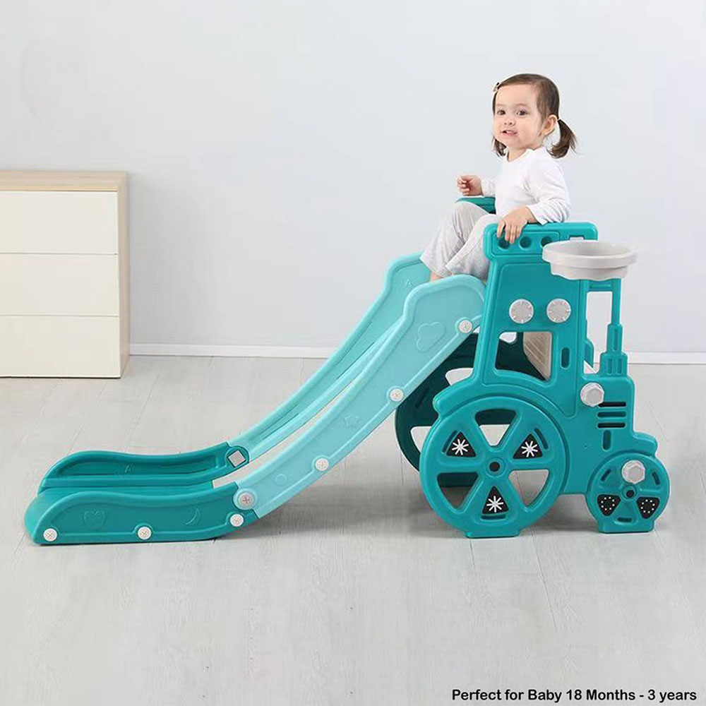 Colorful Slide Toy Train For Kids - Blue