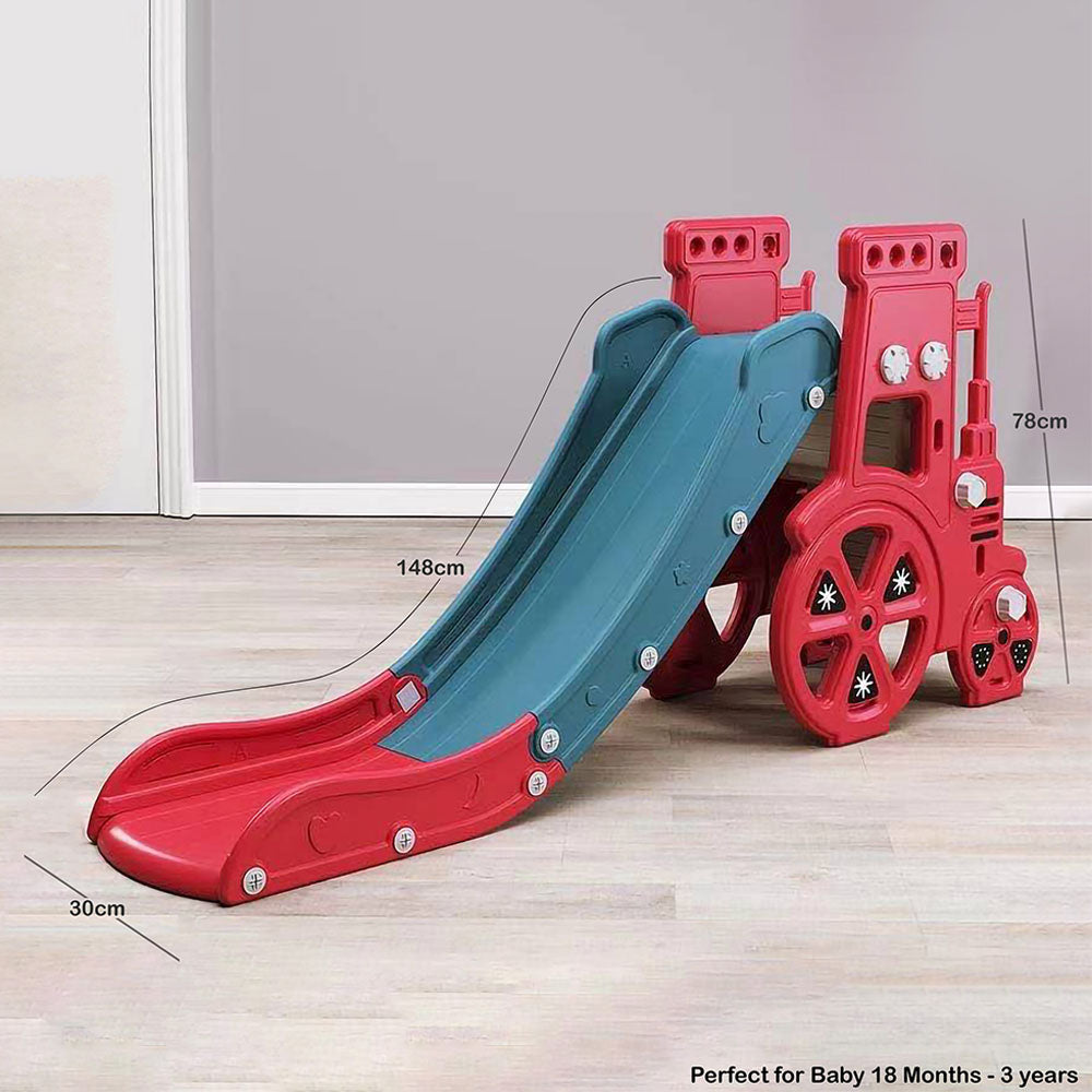 Colorful Slide Toy Train For Kids - Red